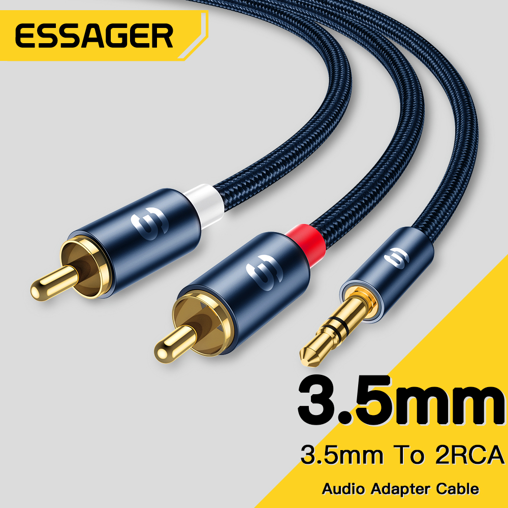 Home Cinema Player - Essager-Cables de Audio Jack de 3,5mm