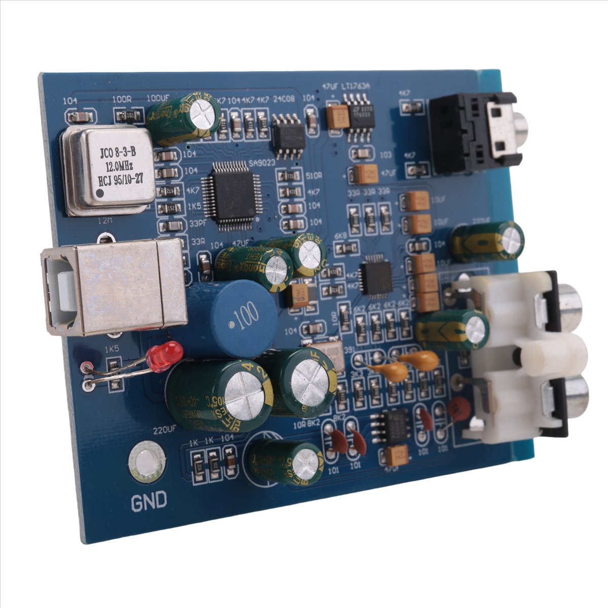 Home Cinema Experience - Placa Decodificadora USB Mini A64I ES9028K2M+SA9023,