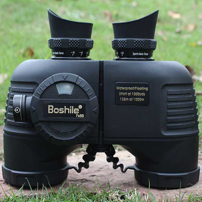 Home Cinema Center - Binoculares Profesionales Boshile 7x50 con Brújula,