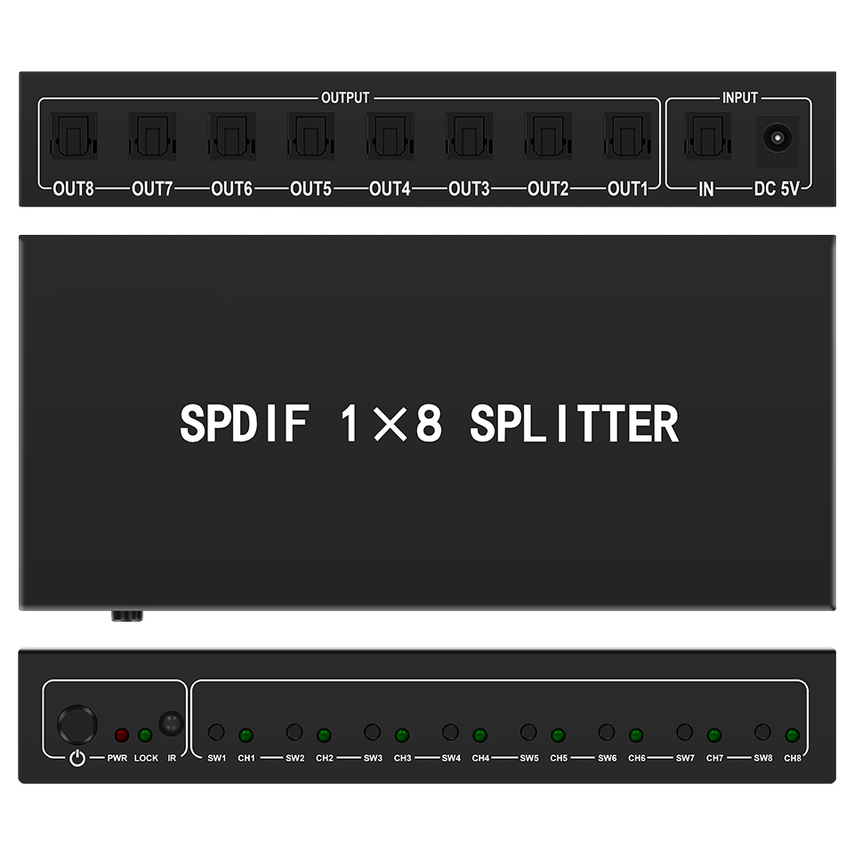 Home Cinema Experience - Divisor de Audio óptico, divisor Digital