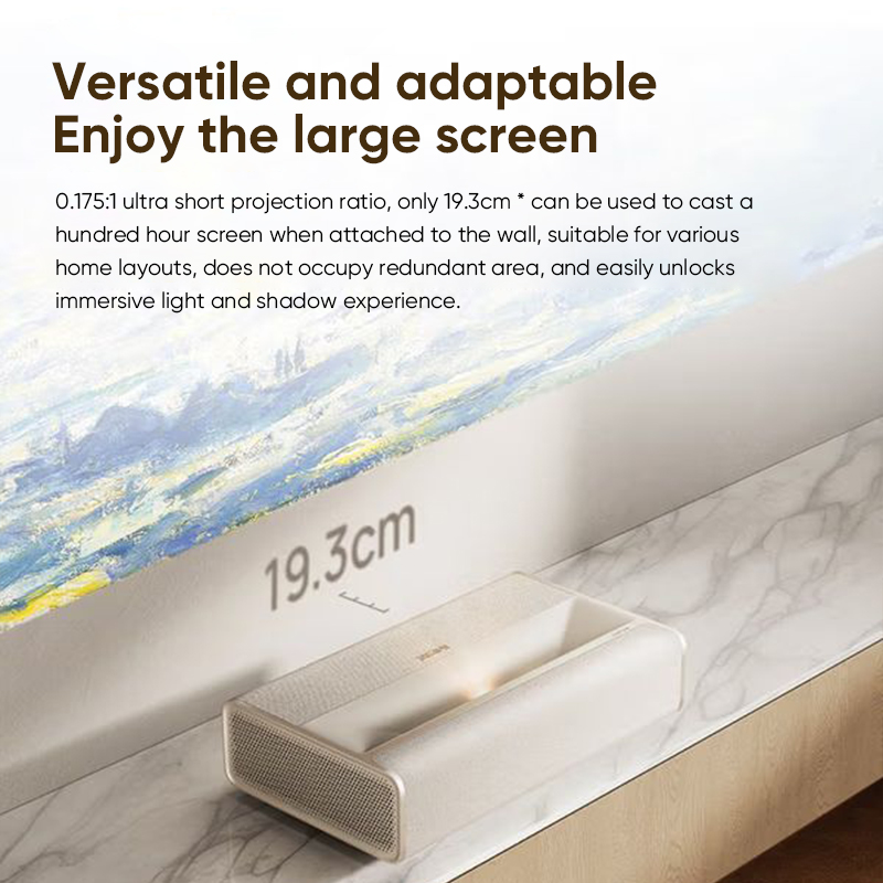 Home Cinema Ultra Short Throw Projector - Proyector de TV Láser Tricolor de
