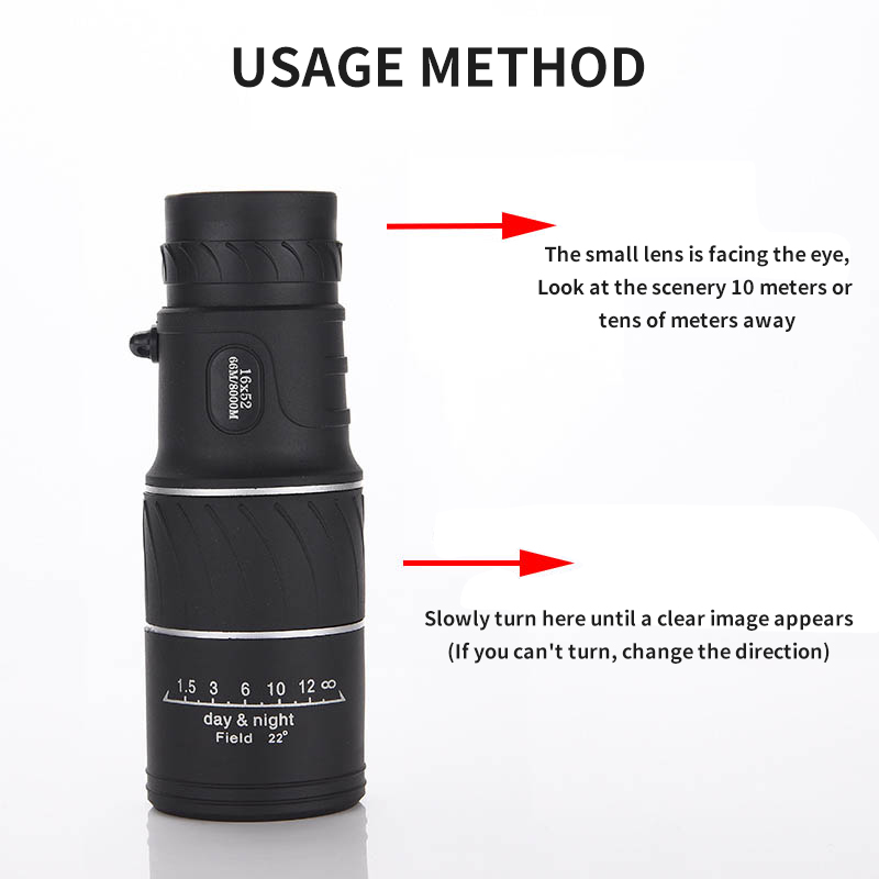 Telescopio Monocular 16X52 con - Home Cinema Center reseña y precio