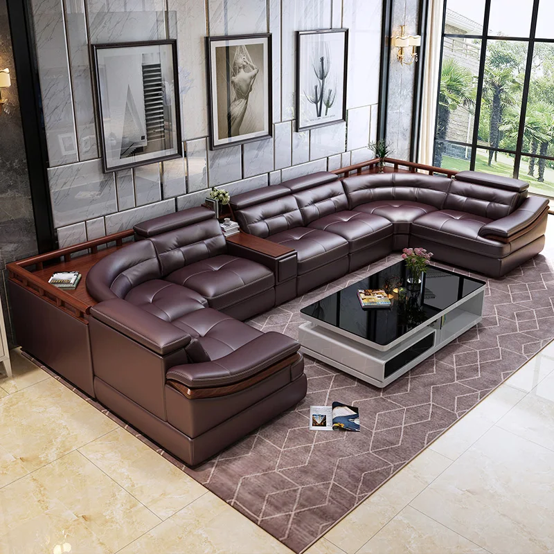 Sofá de cuero premium en forma - Home Cinema Sofa reseña y precio