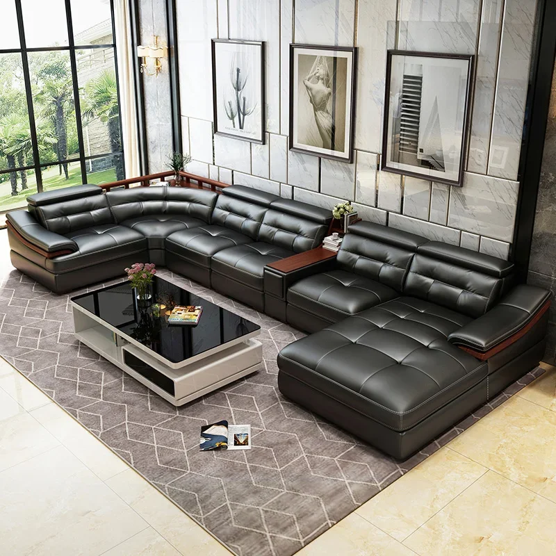 Sofá de cuero premium en forma - Home Cinema Sofa reseña y precio