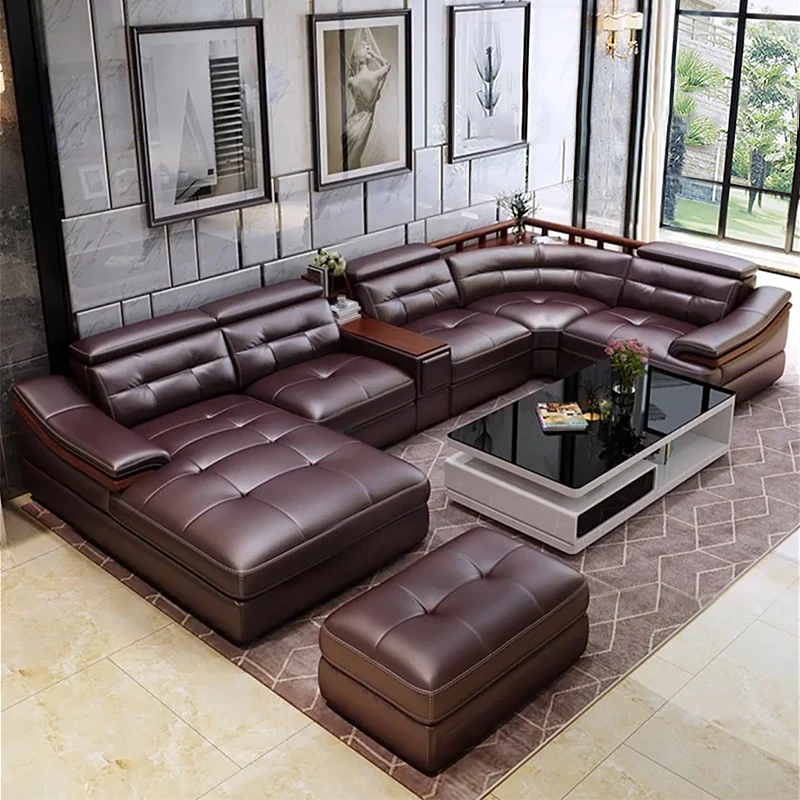 Sofá de cuero premium en forma - Home Cinema Sofa reseña y precio