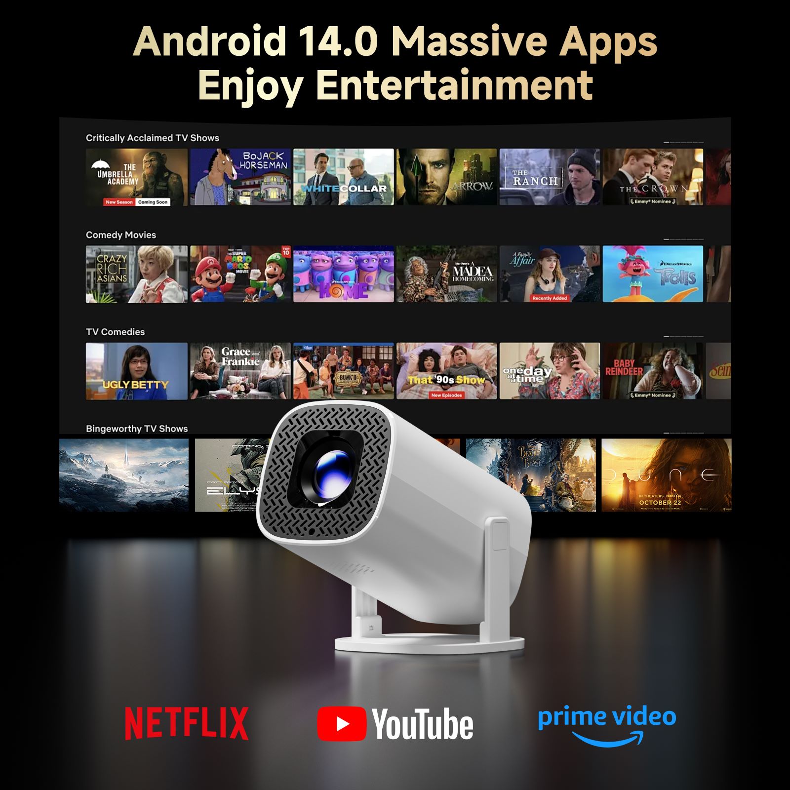 Mini Proyector Inteligente HON - Home Cinema Entertainment reseña y precio