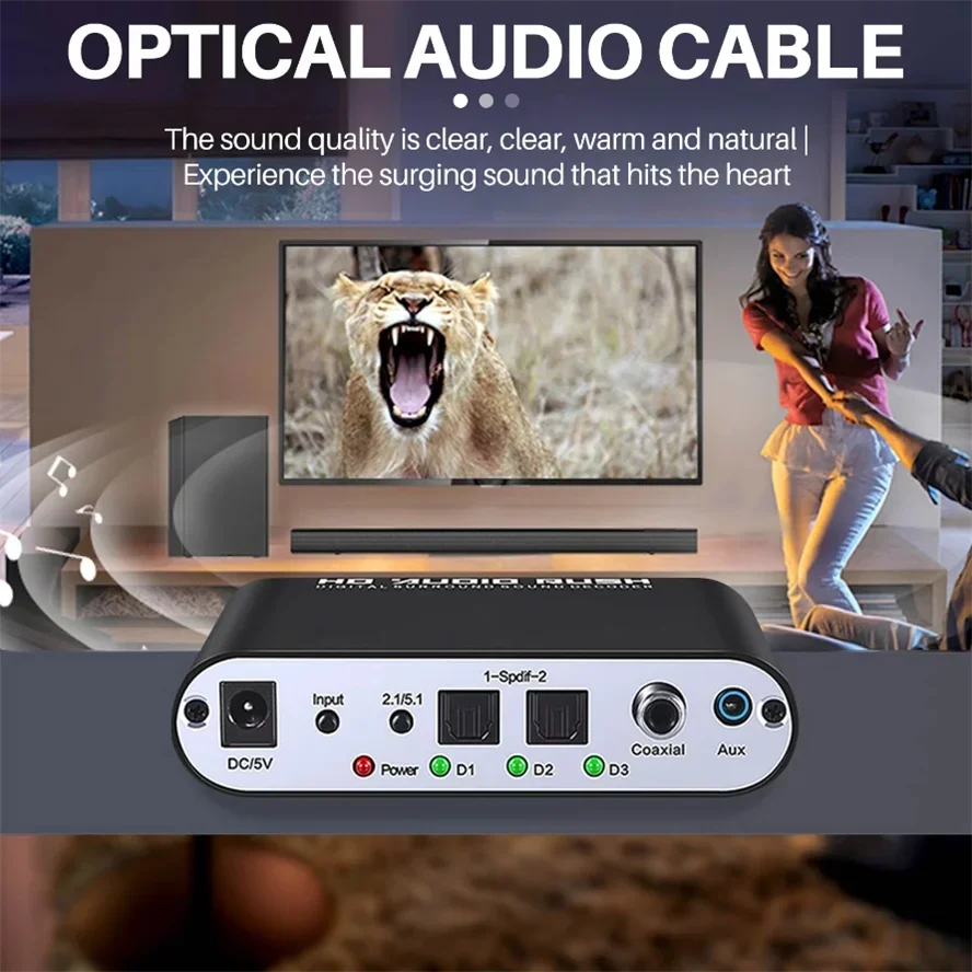 Decodificador de Audio Digital - Surround Sound Decoder reseña y precio
