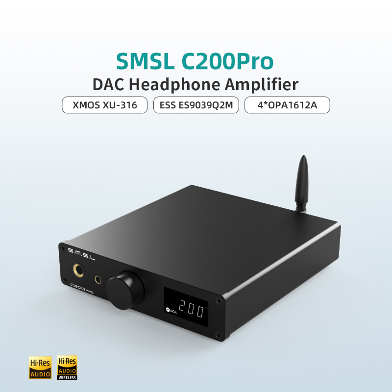SMSL C200 PRO MQA LDAC DSD512  - Surround Sound Decoder reseña y precio