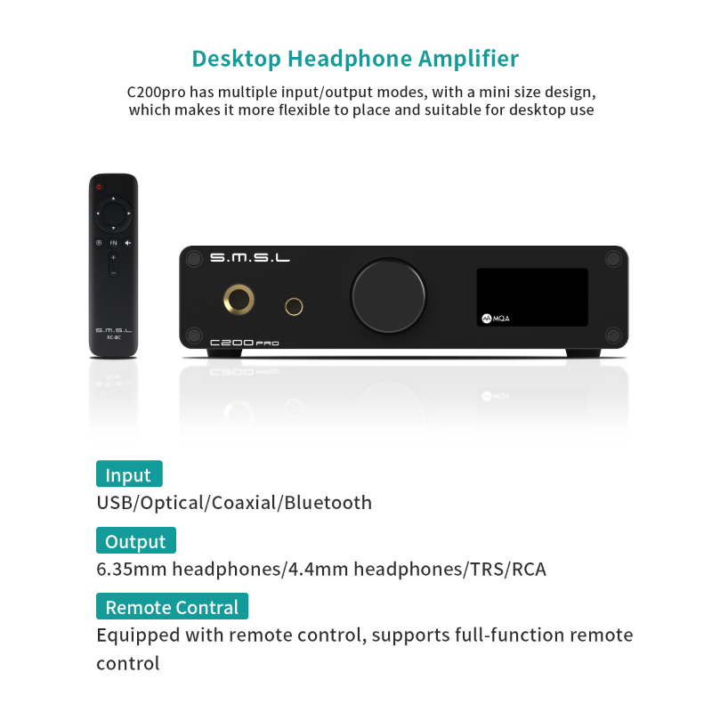 SMSL C200 PRO MQA LDAC DSD512  - Surround Sound Decoder reseña y precio