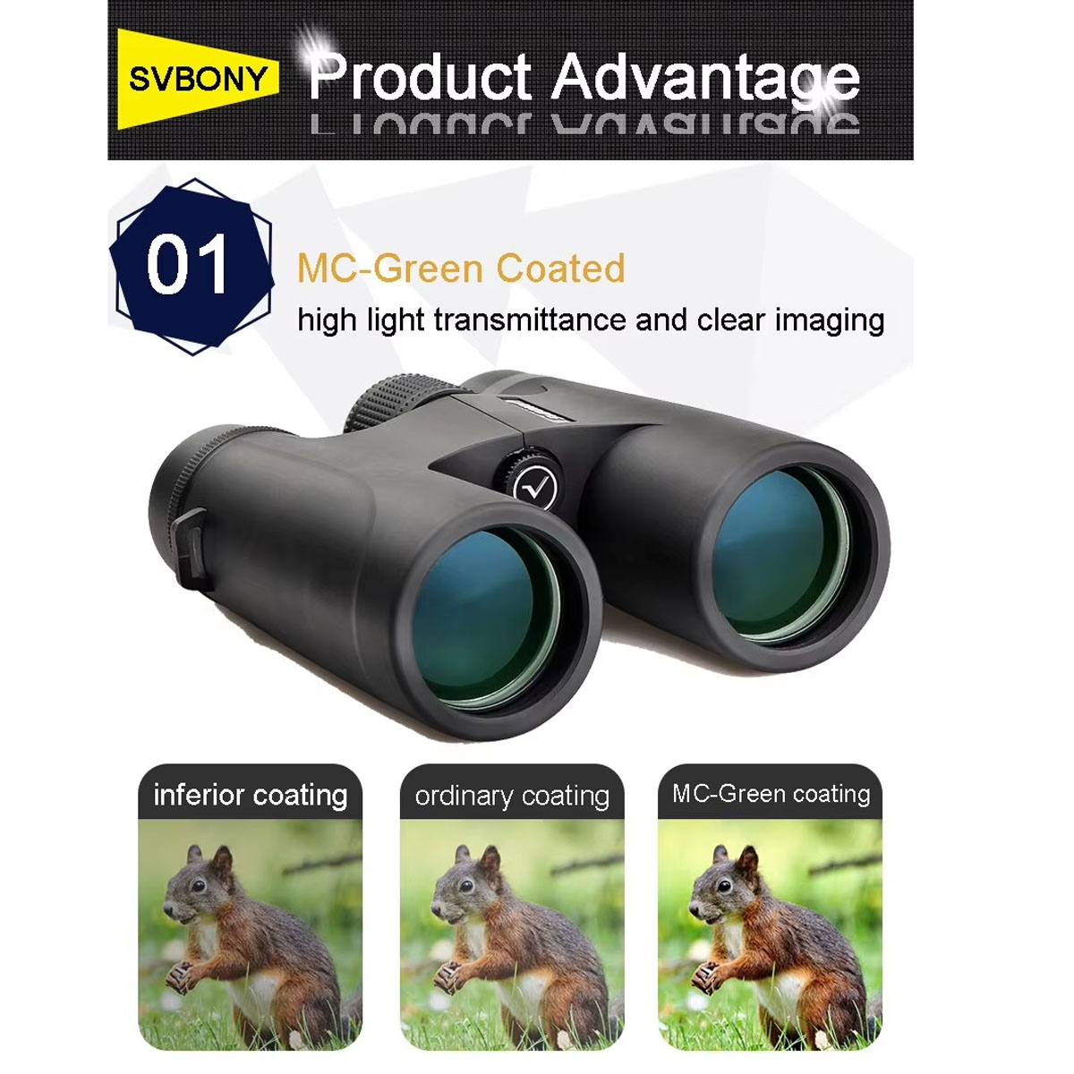 Svbony F9333A/F9333B binocular - Home Cinema Center reseña y precio