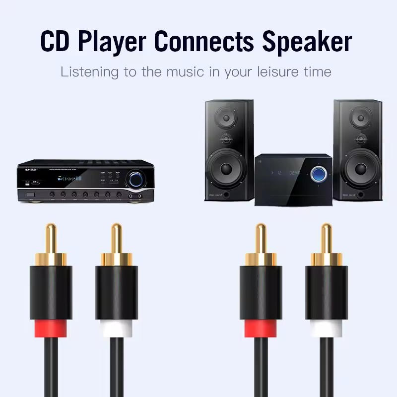 Cable RCA estéreo HIFI, Cable  - Home Cinema Player reseña y precio