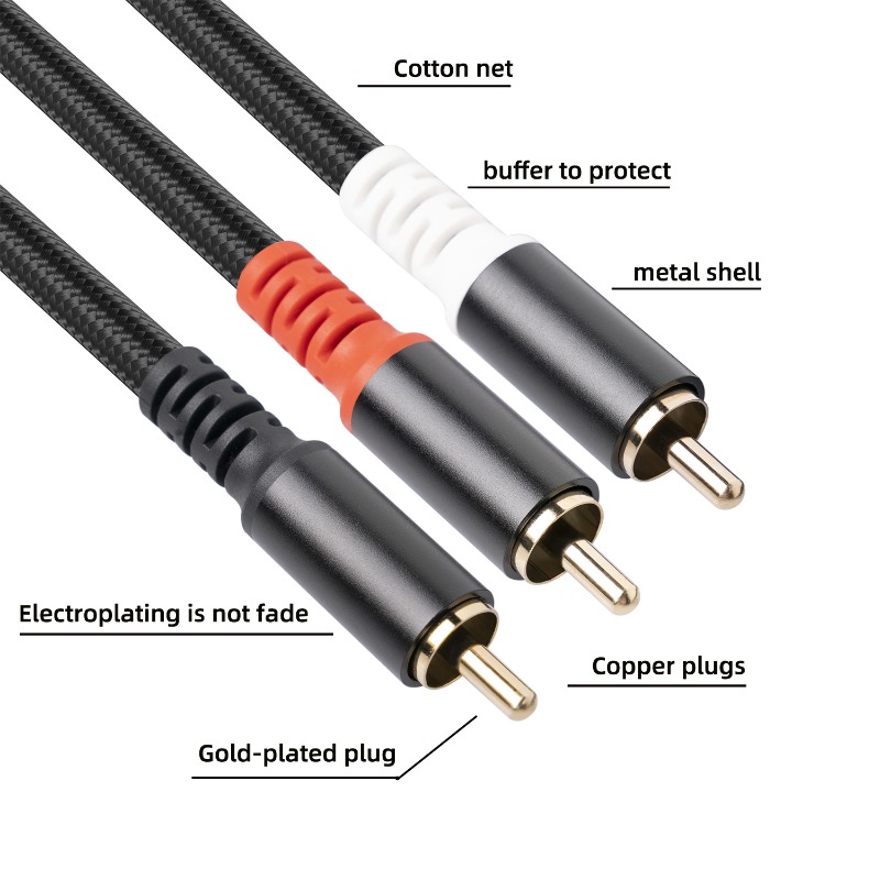 1/2/3M 1 RCA macho a 2 RCA Cab - Home Cinema Experience reseña y precio