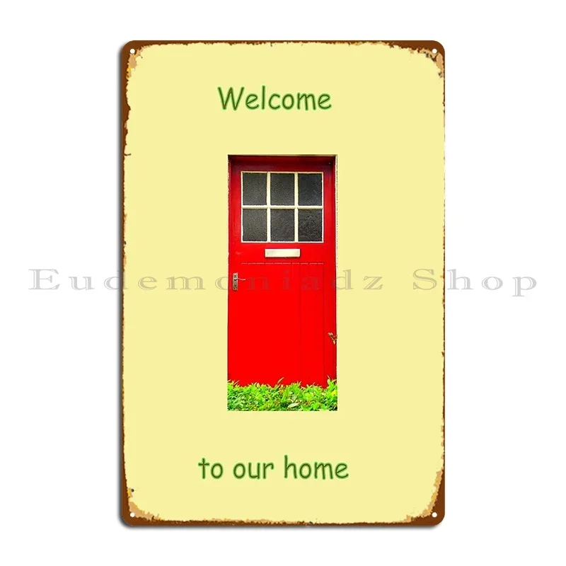 Placa metálica de bienvenida a - Home Cinema Wall Design reseña y precio