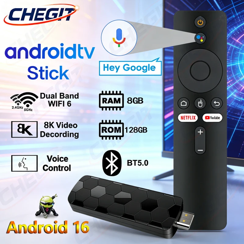 Android 16 8K Ultra HD TV Stic - Home Cinema Player reseña y precio