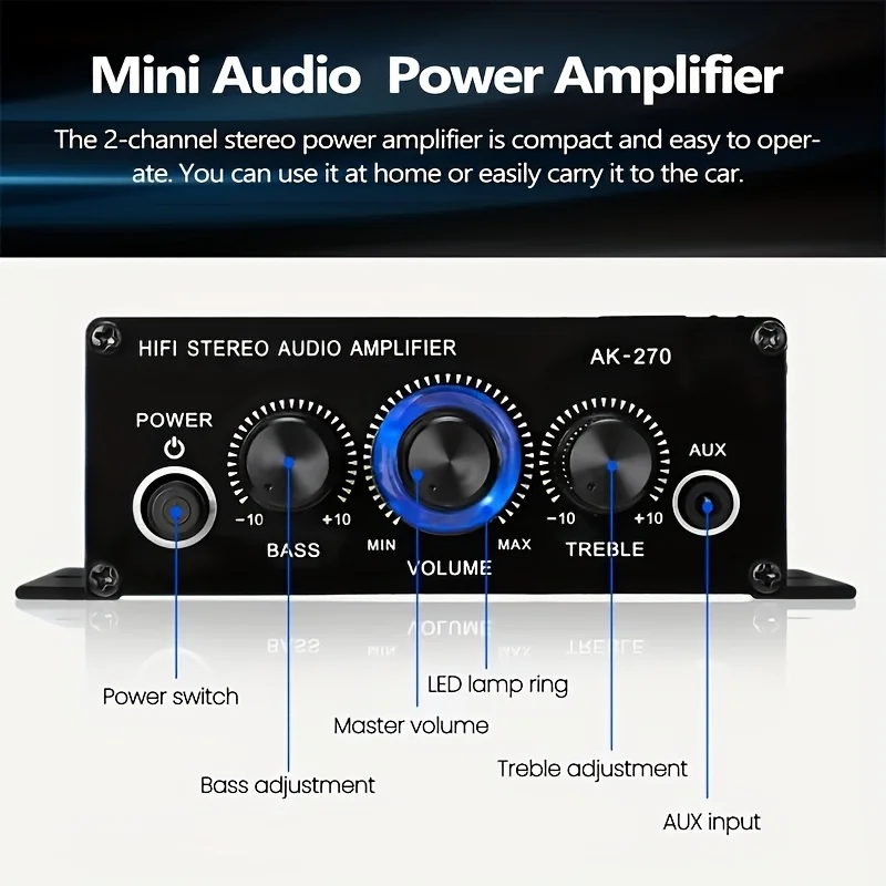 Mini Amplificador de Potencia  - Home Cinema Experience reseña y precio